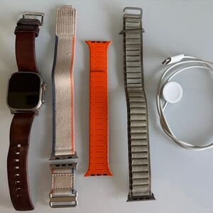 Apple Watch Ultra 2 with 4 bands